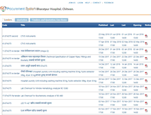 Tablet Screenshot of eproc.bharatpurhospital.gov.np